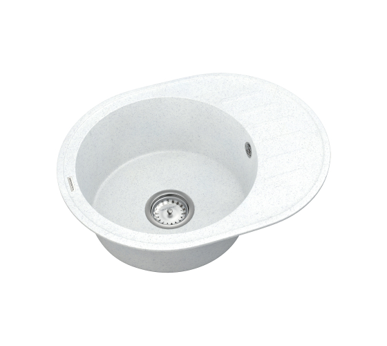 Кухонная мойка Vankor   Lira LMO 02.57 White stone с сифоном