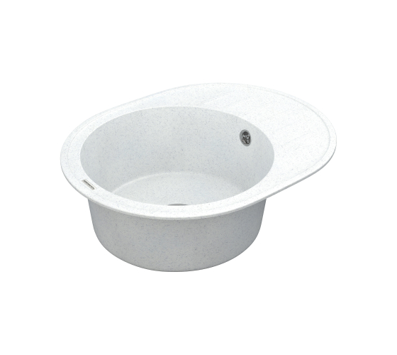 Кухонная мойка Vankor   Lira LMO 02.57 White stone с сифоном