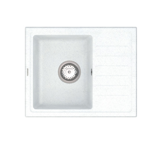 Кухонная мойка Vankor   Lira LMP 02.55 White stone с сифоном