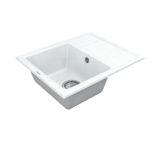 Кухонная мойка Vankor   Lira LMP 02.55 White stone с сифоном