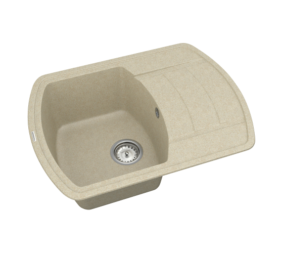 Кухонна мийка Vankor Norton NMP 02.67 Beige з сифоном