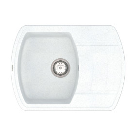 Кухонна мийка Vankor Norton NMP 02.67 White stone з сифоном