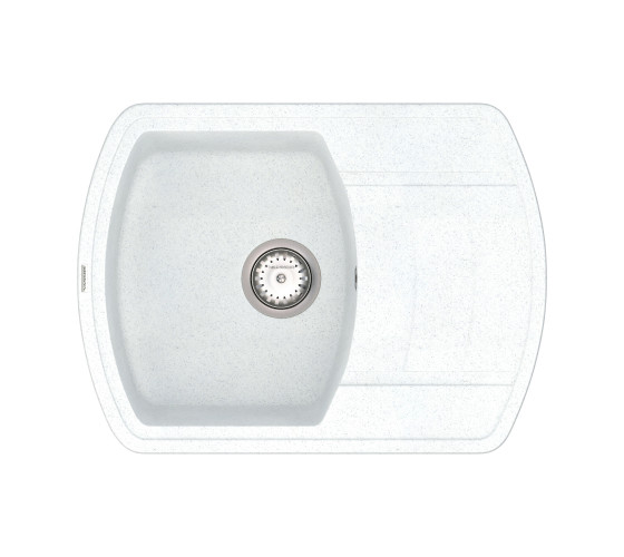 Кухонна мийка Vankor Norton NMP 02.67 White stone з сифоном