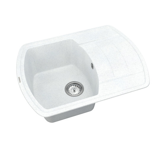 Кухонна мийка Vankor Norton NMP 02.67 White stone з сифоном