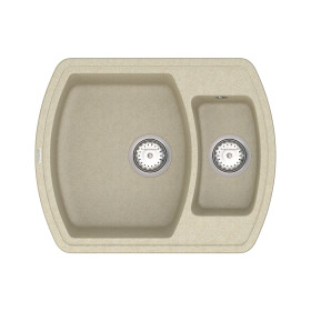 Кухонна мийка Vankor Norton NMP 03.63 Beige з сифоном