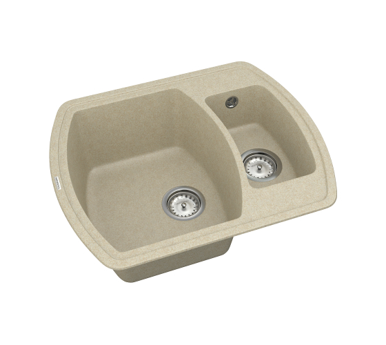Кухонна мийка Vankor Norton NMP 03.63 Beige з сифоном