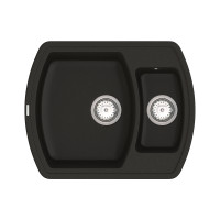 Кухонна мийка Vankor Norton NMP 03.63 Black з сифоном