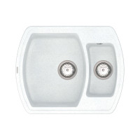 Кухонна мийка Vankor Norton NMP 03.63 White stone з сифоном