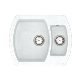 Кухонна мийка Vankor Norton NMP 03.63 White stone з сифоном