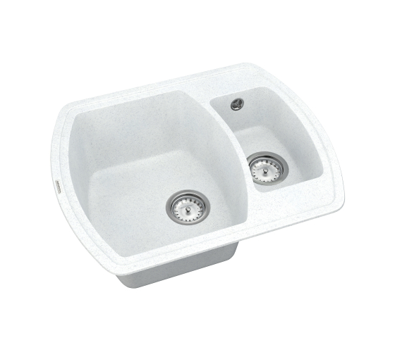 Кухонна мийка Vankor Norton NMP 03.63 White stone з сифоном