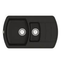 Кухонна мийка Vankor Norton NMP 04.86 Black з сифоном