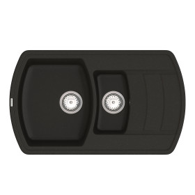 Кухонна мийка Vankor Norton NMP 04.86 Black з сифоном