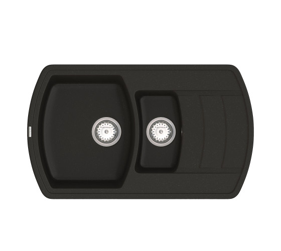 Кухонна мийка Vankor Norton NMP 04.86 Black з сифоном