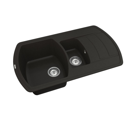 Кухонна мийка Vankor Norton NMP 04.86 Black з сифоном