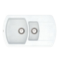 Кухонная мойка Vankor   Norton NMP 04.86 White stone с сифоном