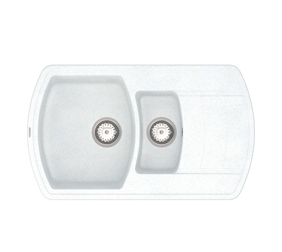 Кухонна мийка Vankor Norton NMP 04.86 White stone з сифоном