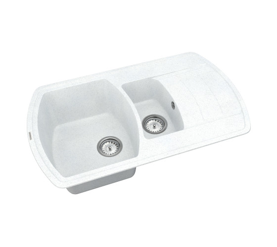 Кухонна мийка Vankor Norton NMP 04.86 White stone з сифоном