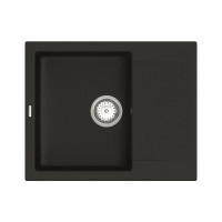 Кухонна мийка Vankor Orman OMP 02.61 Black з сифоном