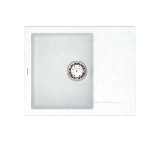 Кухонна мийка Vankor Orman OMP 02.61 White stone з сифоном