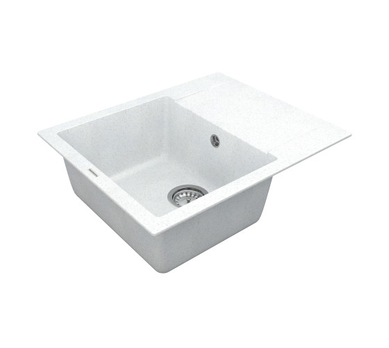 Кухонна мийка Vankor Orman OMP 02.61 White stone з сифоном