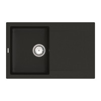 Кухонна мийка Vankor Orman OMP 02.78 Black з сифоном