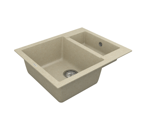 Кухонна мийка Vankor Orman OMP 03.61 Beige з сифоном