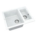 Кухонна мийка Vankor Orman OMP 03.61 White stone з сифоном