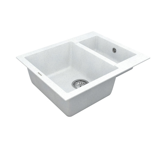 Кухонна мийка Vankor Orman OMP 03.61 White stone з сифоном