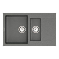 Кухонная мойка Vankor Orman OMP 04.80 Gray с сифоном