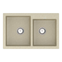 Кухонная мойка Vankor Orman OMP 05.80 Beige с сифоном