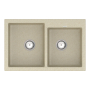 Кухонная мойка Vankor Orman OMP 05.80 Beige с сифоном