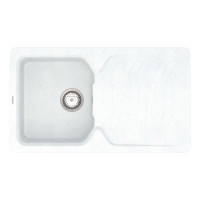 Кухонная мойка Vankor Sigma SMP 02.85 White stone с сифоном