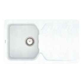 Кухонна мийка Vankor Sigma SMP 02.85 White stone з сифоном