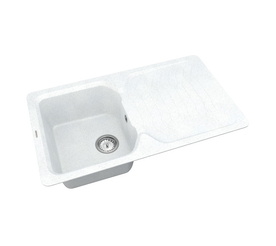 Кухонна мийка Vankor Sigma SMP 02.85 White stone з сифоном
