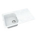 Кухонна мийка Vankor Sigma SMP 02.85 White stone з сифоном