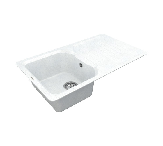 Кухонна мийка Vankor Sigma SMP 02.85 White stone з сифоном