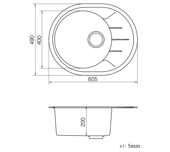Кухонна мийка Vankor    Sity SMO 02.61 Gray з сифоном