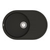 Кухонна мийка   Sity SMO 02.78 Black с сифоном