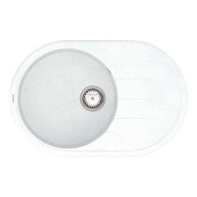 Кухонна мийка Vankor Sity SMO 02.78 White stone з сифоном
