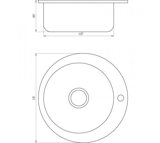 Мойка кухонная Mira MR 510 E Satin 0.6 21109