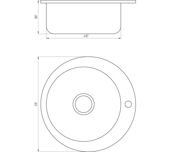 Мойка кухонная Mira MR 510 E Satin 14447