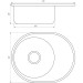 Мойка кухонная Mira MR 5745 D Decor 0.6 21093