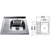 Мойка кухонная Mira MR 6060 R E Satin Right 14471