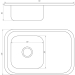 Мойка кухонная Mira MR 7549 D Decor 14475