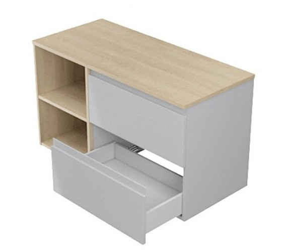 Тумба для умывальника Cersanit Moduo 55x44,7x59,5см серый (K116-022)