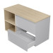 Тумба для умывальника Cersanit Moduo 55x44,7x59,5см серый (K116-022)