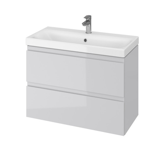 Тумба под умывальник Cersanit Moduo Slim 80 серая (S929-001)