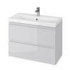 Тумба под умывальник Cersanit Moduo Slim 80 серая (S929-001)