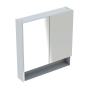 Зеркальный шкаф Geberit SELNOVA SQUARE 80 см, белый глянец (501.268.00.1)