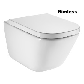 Унітаз підвісний Roca GAP Clean Rim c крышкой Soft-Close (A34H47C000)
